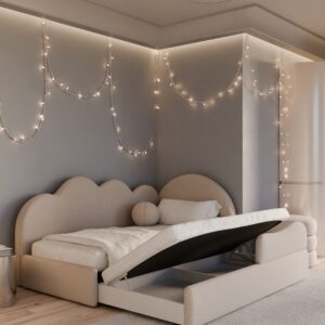 Cloud Babybett mit Schublade und zusätzlichem Schlafplatz