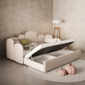 Milo Babybett in der Ausführung mit Schublade und zusätzlicher Liegefläche