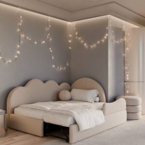 Chmurka Babybett in der Ausführung mit zusätzlicher gleichgroßer Liegefläche