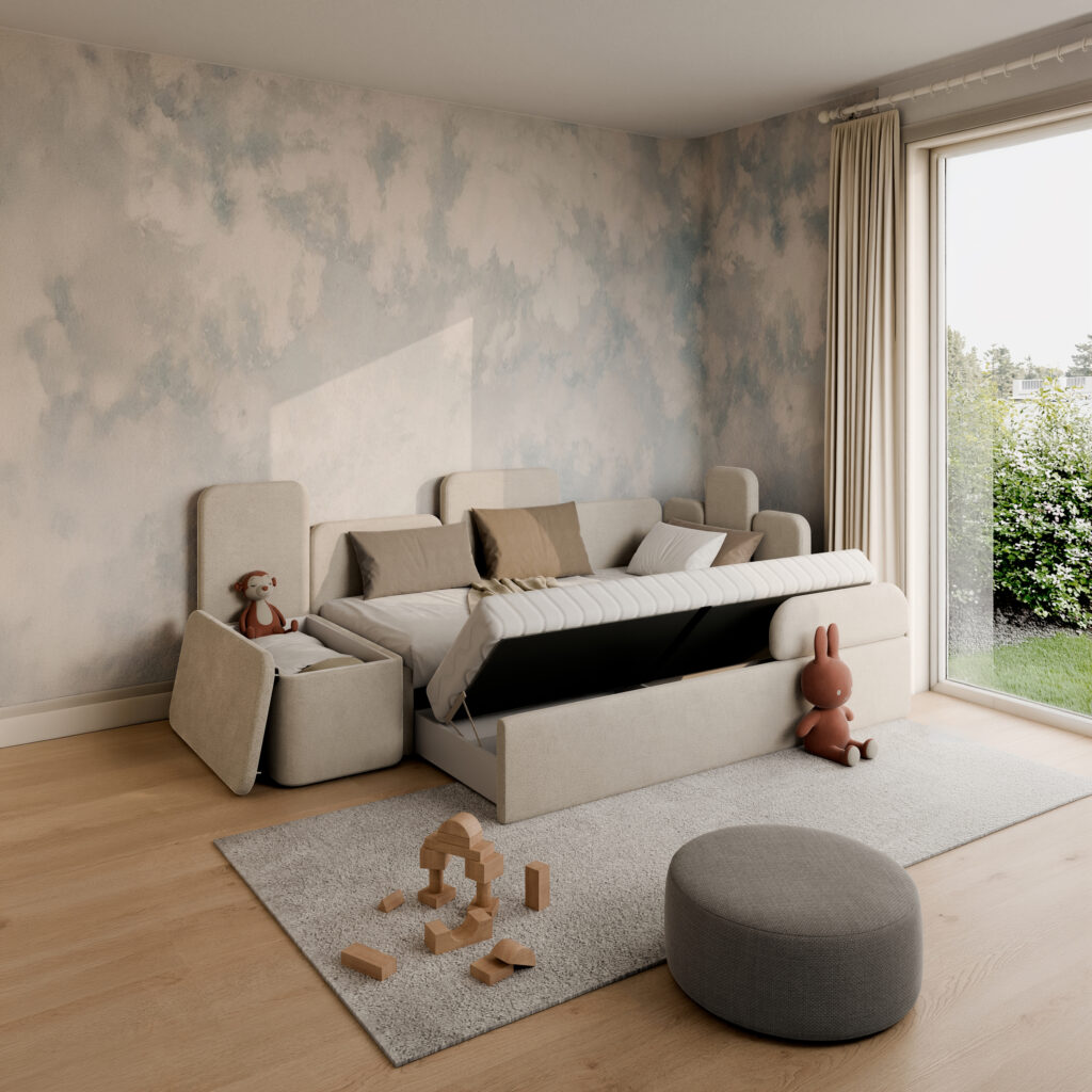Tuli Kinderbett mit Schublade und Zusatz-Schlafplatz
