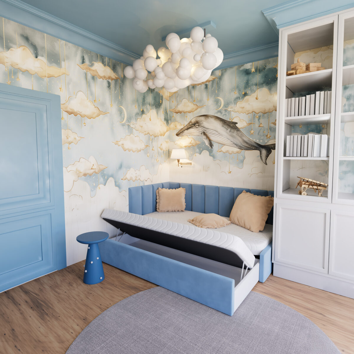 Zula Babybett mit Schublade und Zusatz-Schlafplatz — Ansicht 1