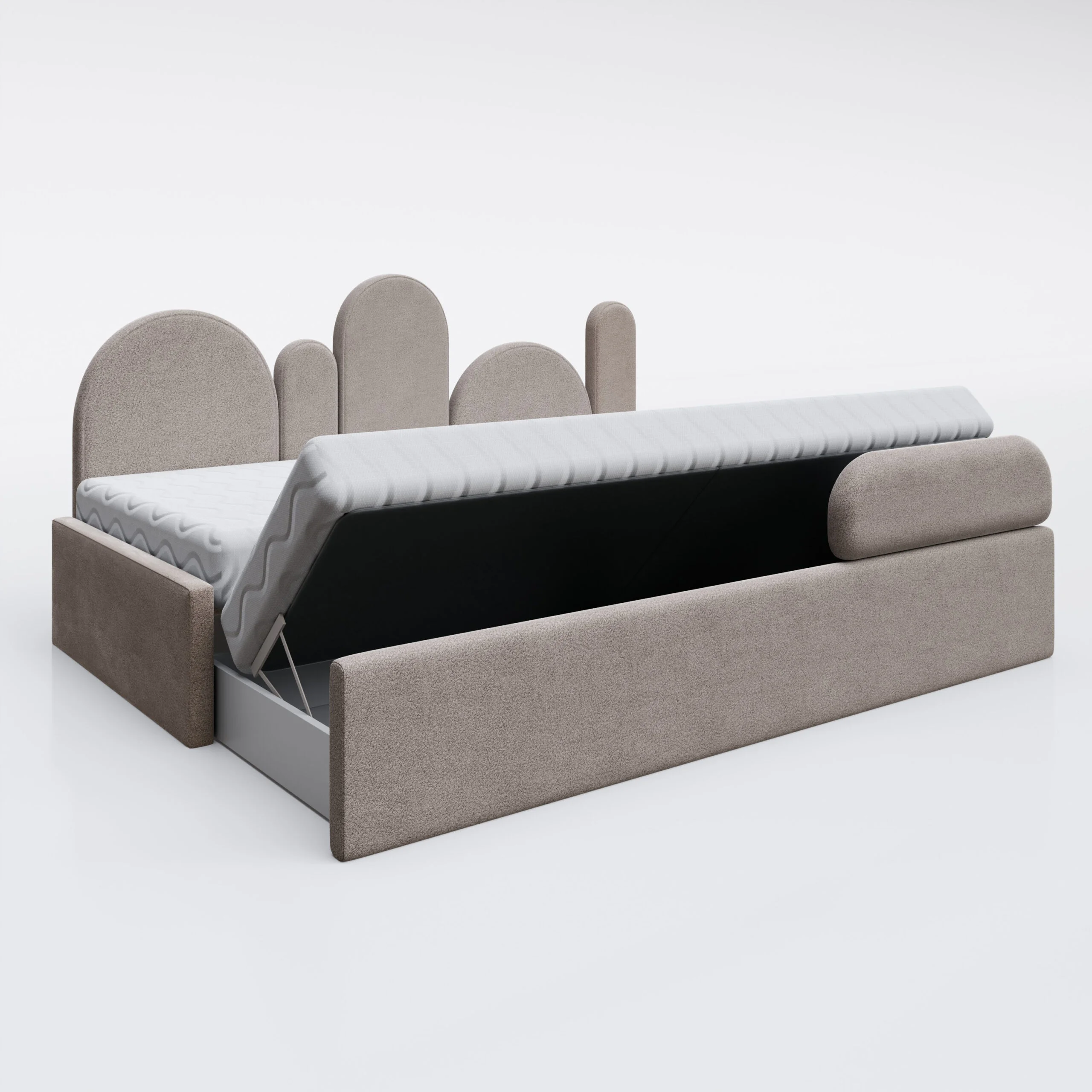Safi Kinderbett mit Schublade und Zusatz-Schlafplatz